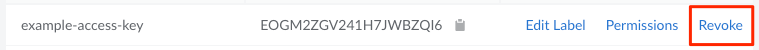 Select the ‘Revoke’ button